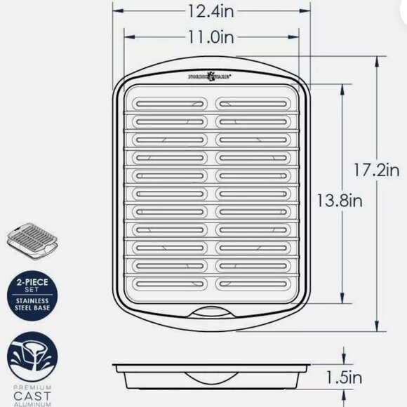 Nordic Ware Grill and Sear Pan - Very Lightly Used - Picture 4 of 5